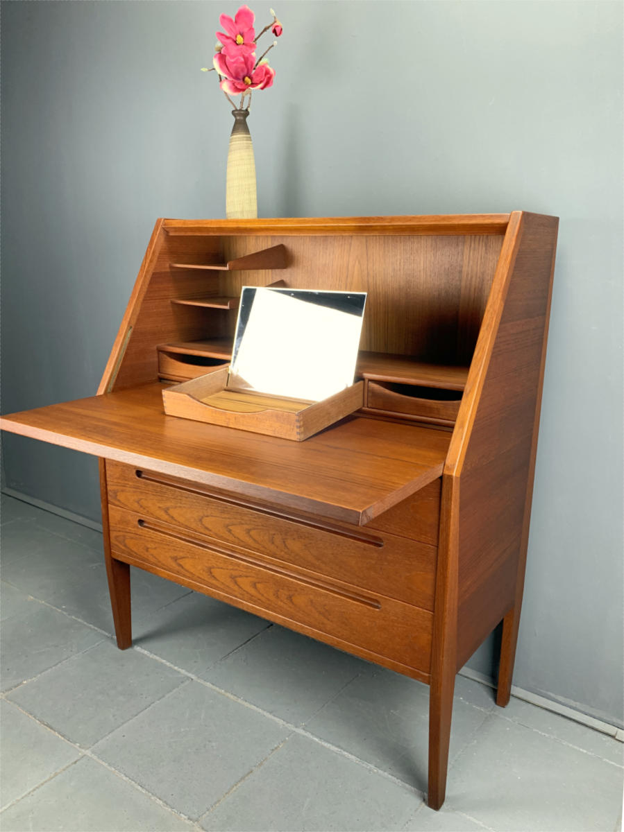 Sekretär Schreibtisch Desk Tisch Kommode Teak 2024 Vintage Möblinger